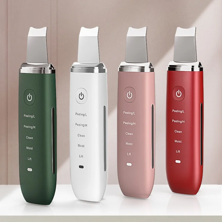 COSBEAUTY Newest Rechargeable Peeling Spatula High Frequency Ultrasonic Skin Scrubber Electric