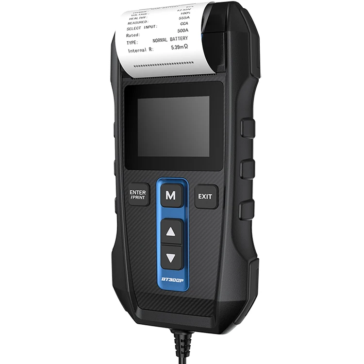 TOPDON BT300P Factory 12V 24 Volt Lead Acid battery  load analyzer CCA Internal Resistance Monitor Car Motorcycle Battery Tester