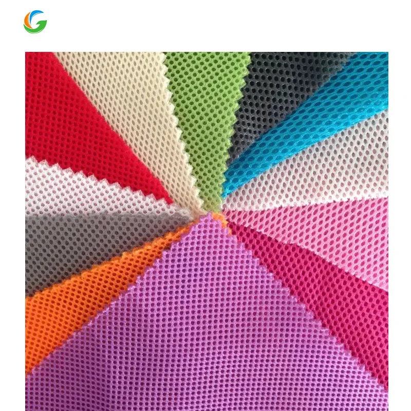 Manufacturing Pleated Mesh Fabric Eva Camouflage Mesh Fabric Sustainable Embroidered Polyester 3D Mesh Fabric For shoes