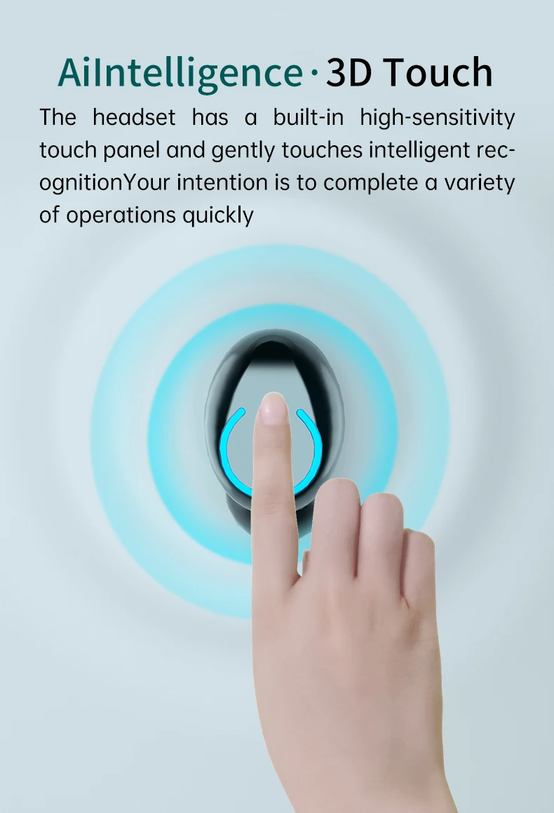 F9-47 3500mAh Metal Headphones TWS HiFi Stereo LED Flashlight Earbuds HD LED Display For Xiomi Sony Headset Low Price Earphone