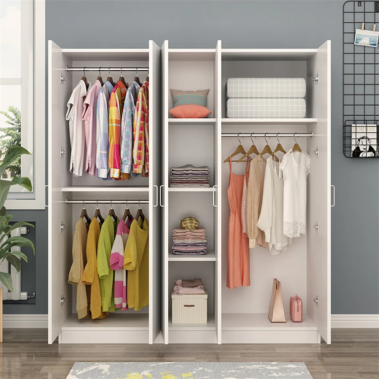 Forever Wardrobe Simple Modern Melamine Particle Board Panel Wardrobe Storage Cabinet Closet Bedroom Wardrobes