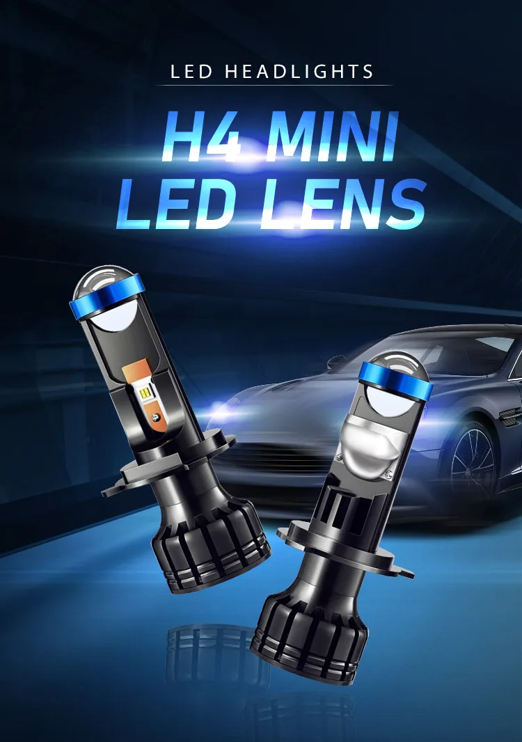 Hot Sale Car Projector Bi Led Lens Kit H4 Mini LED P5 Fog Lamp LED Headlight H4 H7 Hi/ Lo Beam 36W Car Bi Led Projector Lens 30
