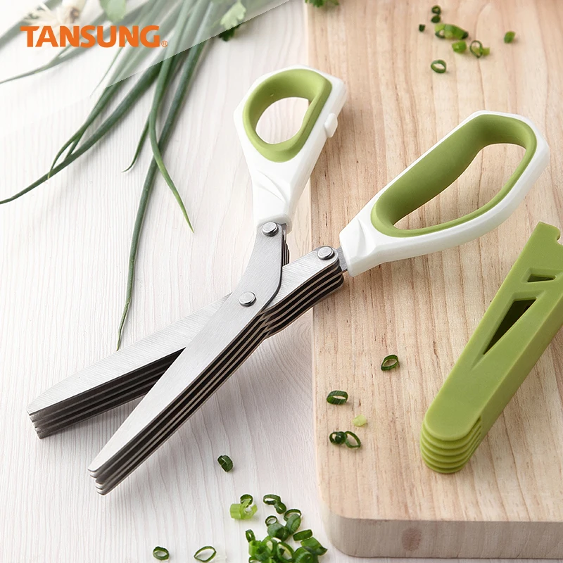 Custom scissors food shallot for high quality anti-rust kitchen scissors