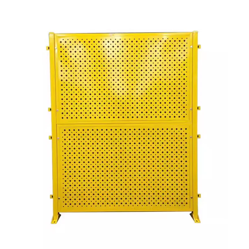 Wholesale sale workshop isolation net warehouse equipment punching plate fence  moved perforated metal mesh fencing