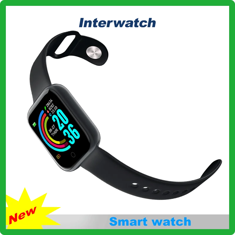 Interpad W17 Hot Selling Customized Touch Screen Bluetooth Smart Watch Digital Watch For Men Women