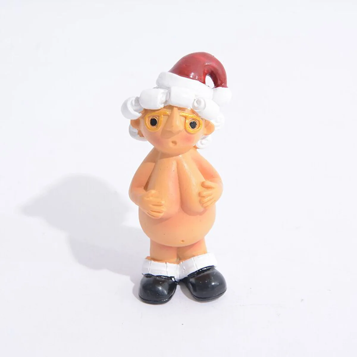 Cute Christmas Resin Santa Claus Christmas Tree Pendant Gift Character Decoration Figurine Naked Santa Naughty