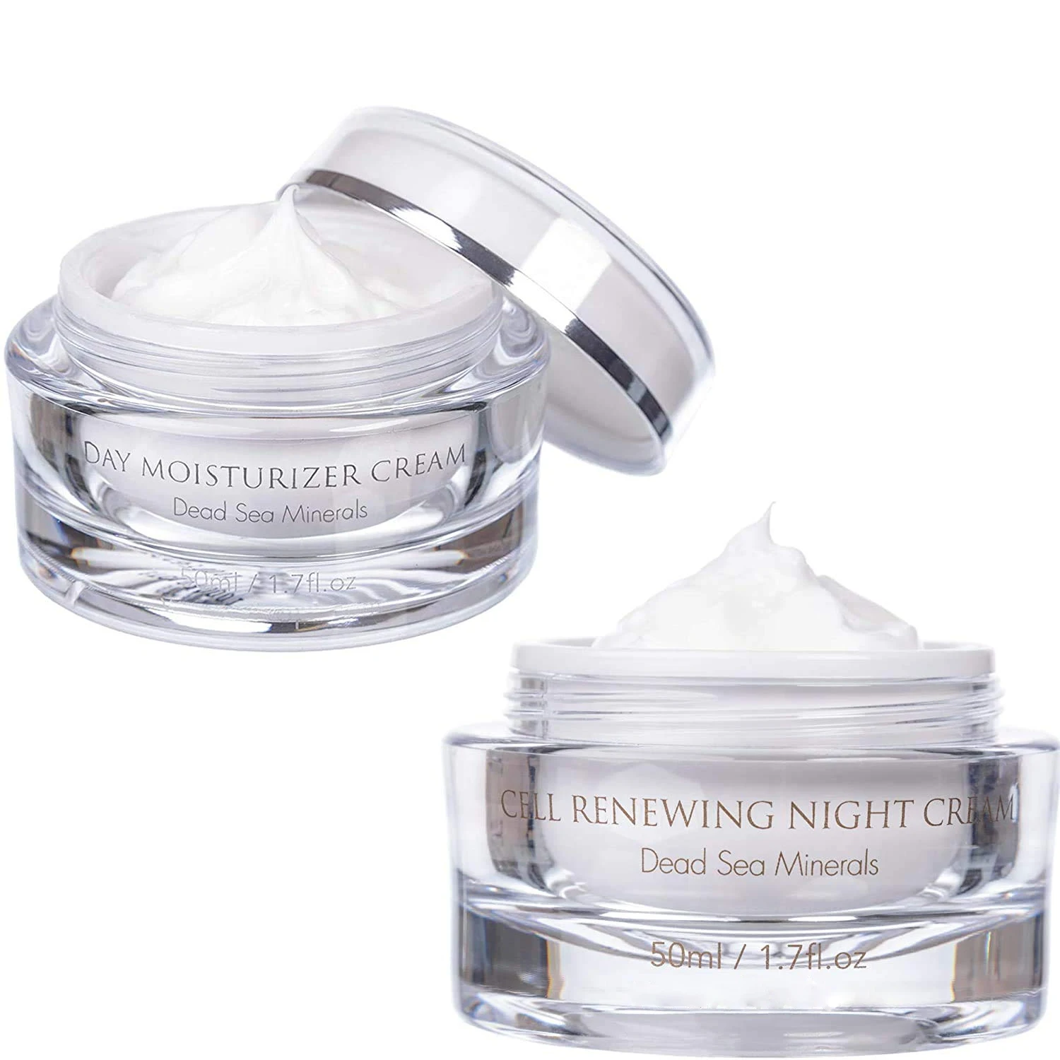 AM Moisturizing Day Cream to PM Cell Renewal Night Cream for Whitening  and Day Cream Set