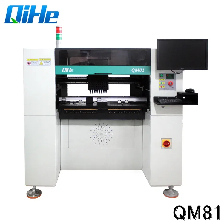Qihe 8 Placement Head Full Automatic SMT Production Line QM81  LED Assembly Machine Price Pick and Place Machine