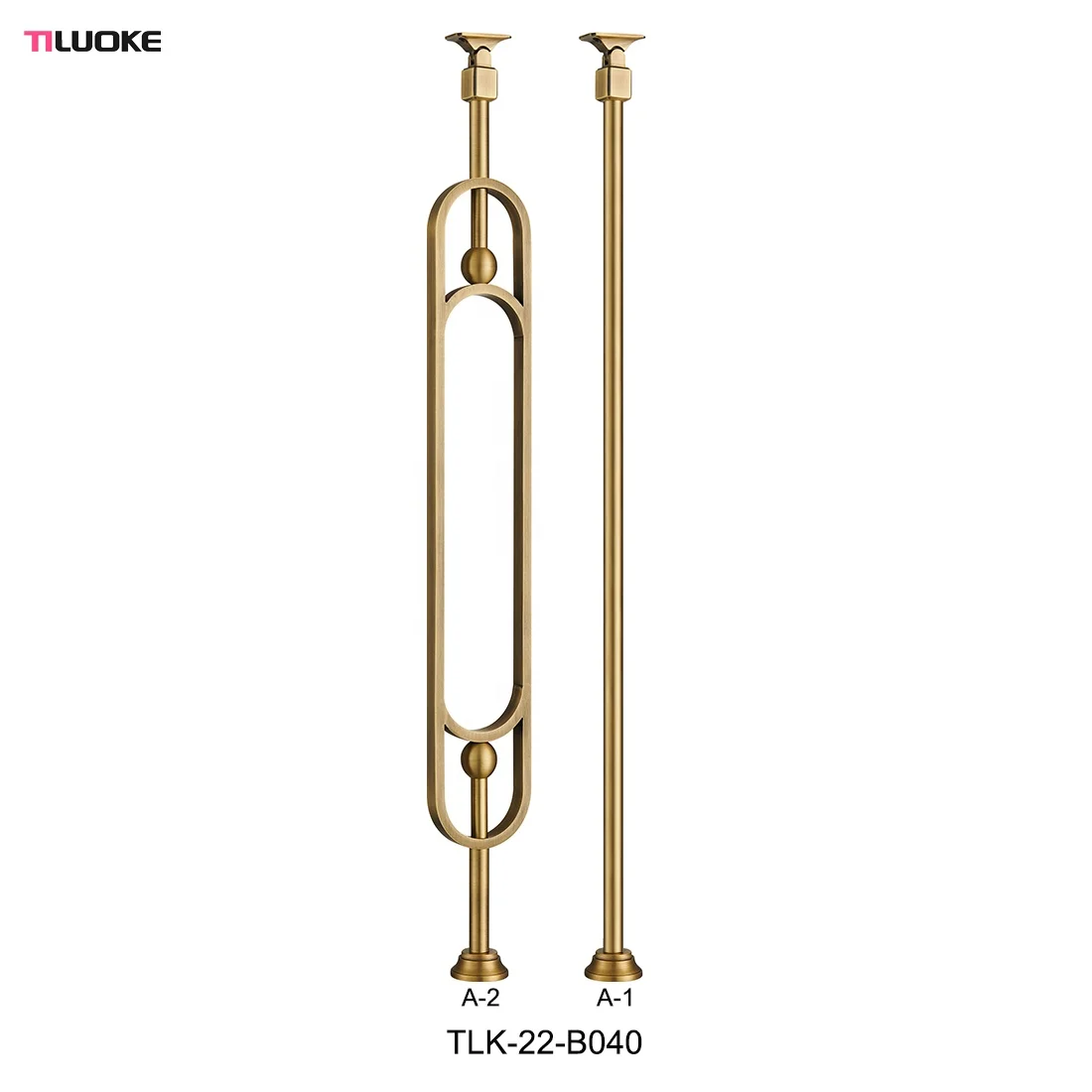 New Modern Style Indoor Stair Railing Luxury Brass Stairs Handrail Decorative Porch Railings Design