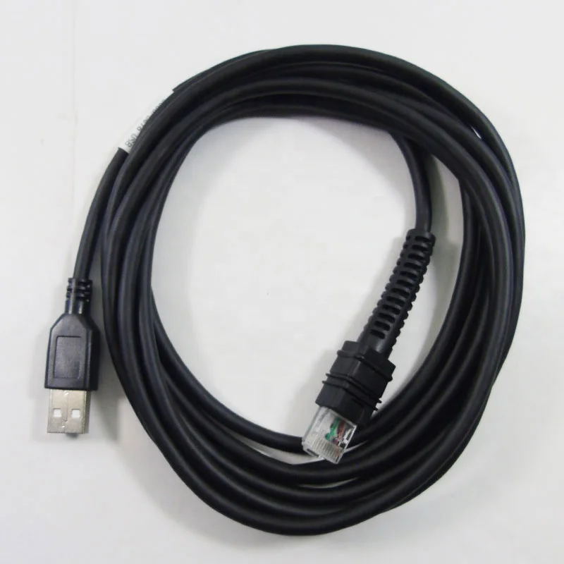 RJ45 / USB cable factory custom scanner cable for zebra symbol barcode scanner LI3608 DS3678