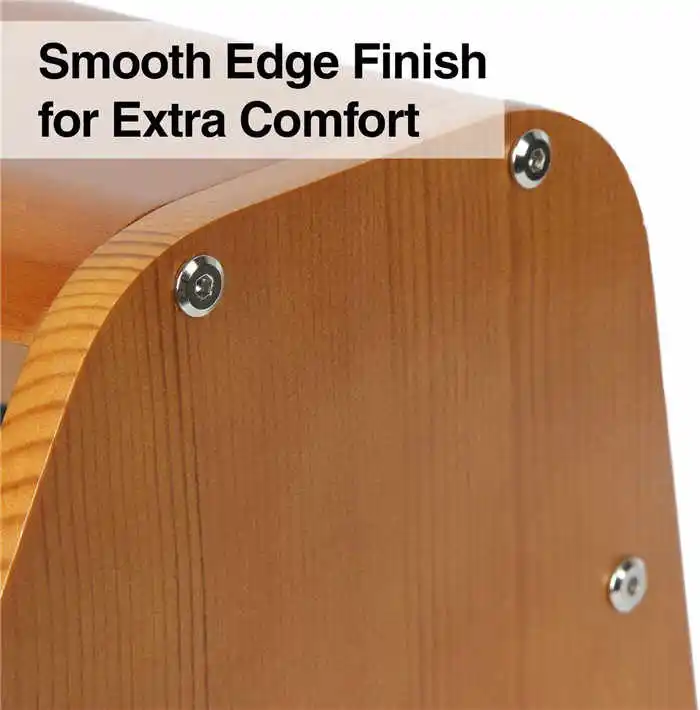 Factory Wood Double Step Foot Rest Under Desk Footrest with Non Slip Surface foot stool