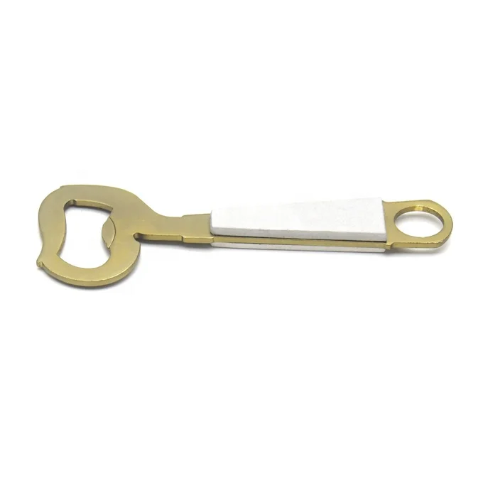 Stainless Steel Golden Wooden Handle Kitchen Bar Personalized Tool Beer And Beverage Bottle Opener