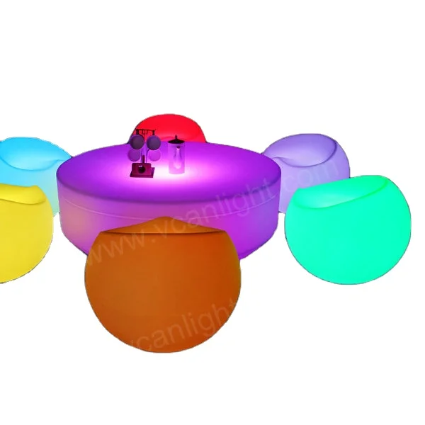 Beautiful Led glow night club sofa bed furniture nice white event couch sofa