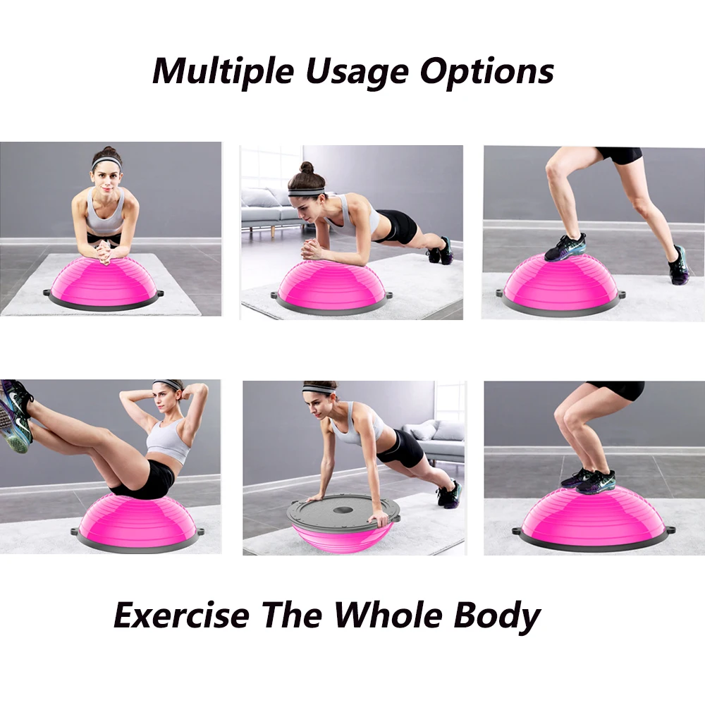 Best Price Eco-friendly Abs Balance Trainer Half Yoga Ball Pilates Exercise Fitness Massage Gym Ball