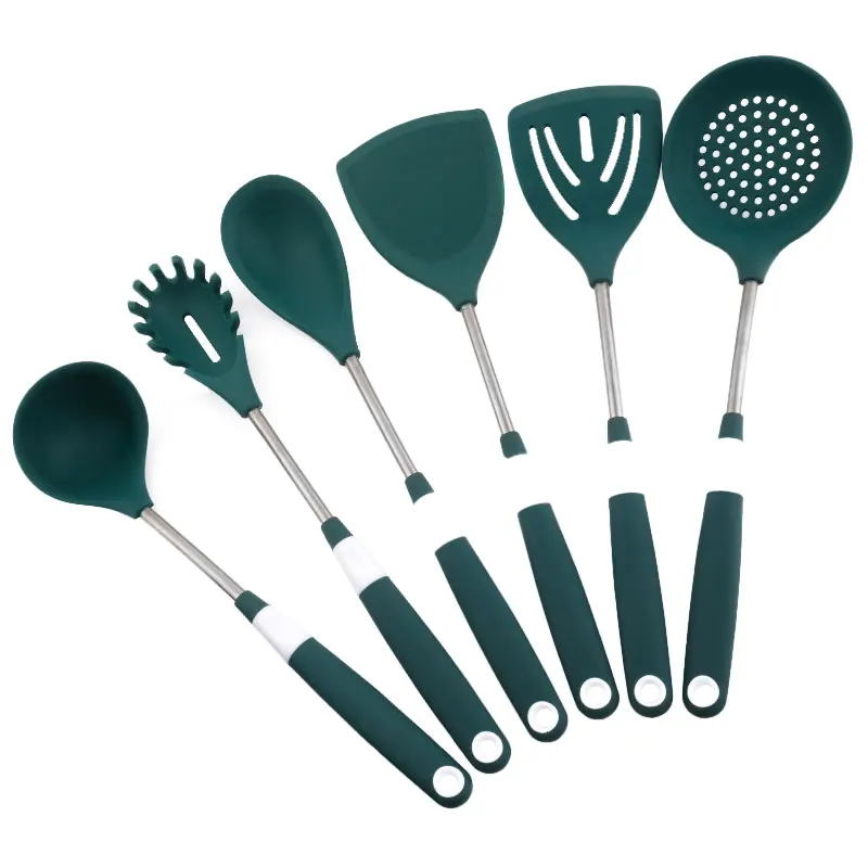 Qimeng Amazon Top Seller Kitchen Gadgets Cocina Silicone Kitchen Utensil Set Full Silicone Silicone Kitchen Cooking Utensils