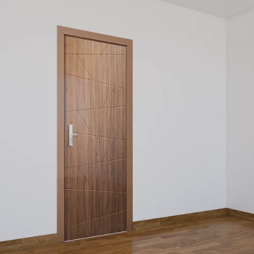 High-Grade Plastic PVC Plywood Door for Villa Exterior Excellent Color Retention OEM Design for Vietnam Factory