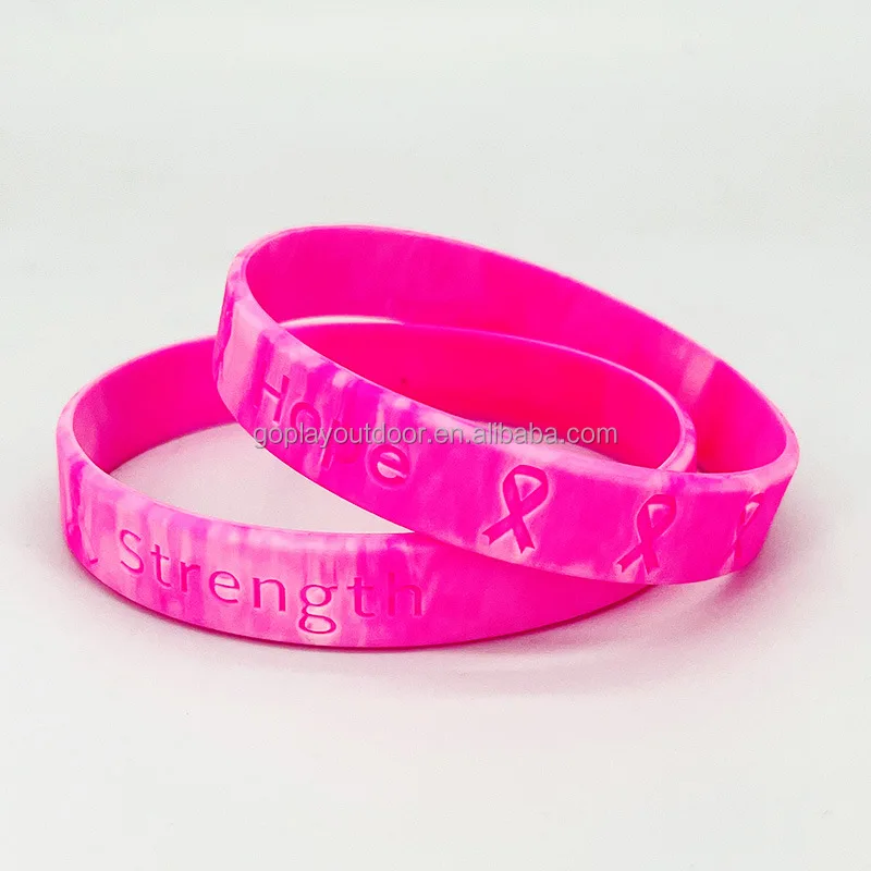 Silicone Wristband Breast Cancer Products Breast Cancer Bracelet