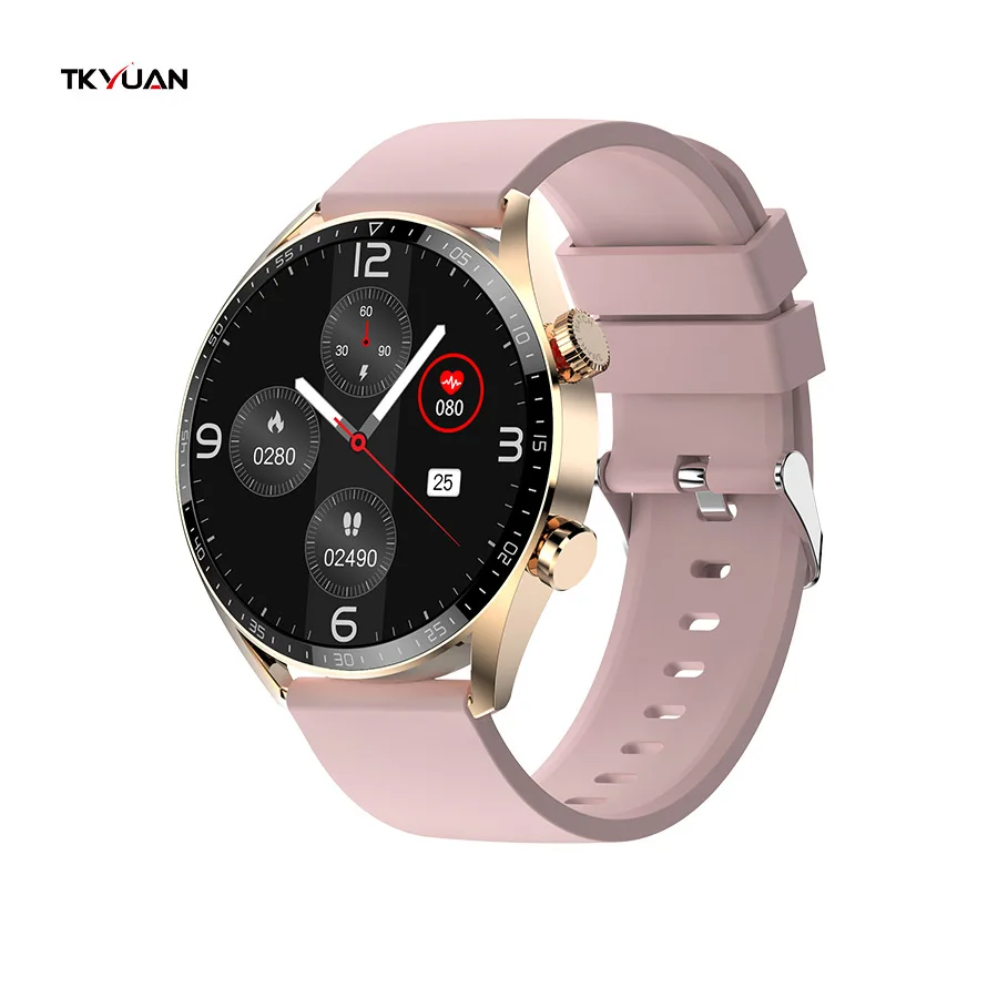 TKYUAN IP67 IP68 Waterproof Amoled Smartwatches T60 For Iphone Wireless Charging Support dial download Smart Watch