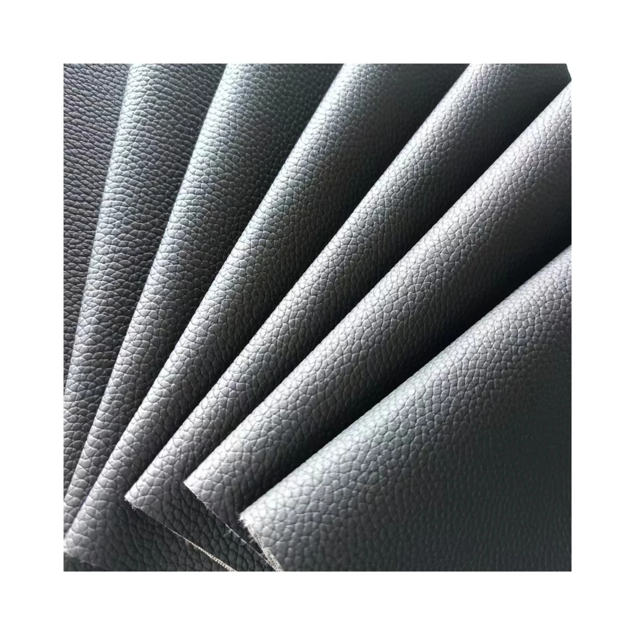 Very cheap wholesale lychee grain patterns pvc artificial synthetic leather fabric for car