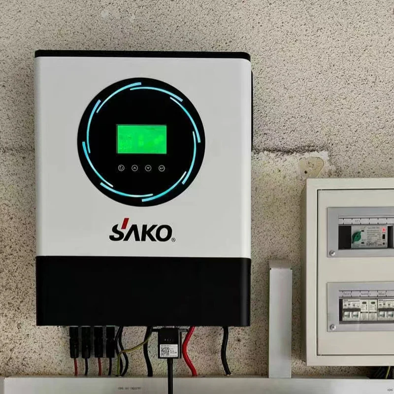 Инвертор для солнечной батареи sako inversors контроллер заряда mppt гибридный инвертор 8 кВт немодулированного синусоидального сигнала