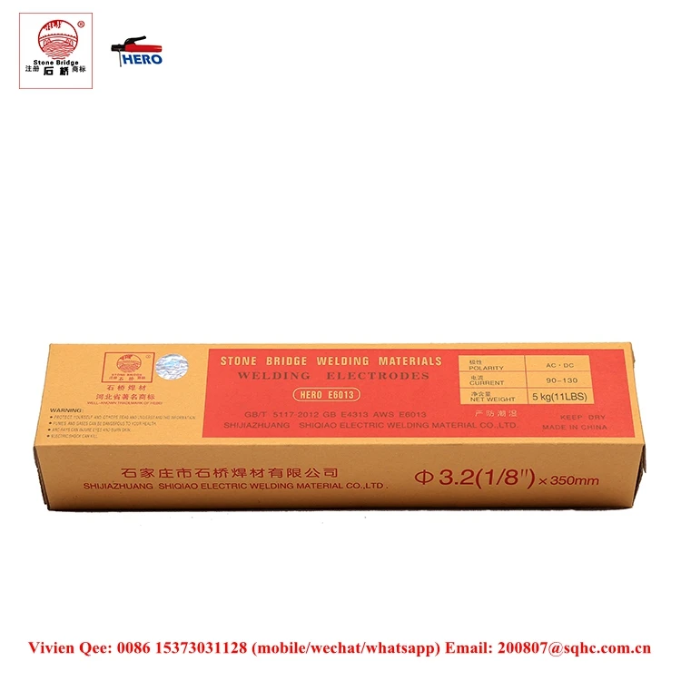 Stone bridge hero Welding Rod electrode E6013 E7018 E7014 Welding Rod Solution Hero E6013