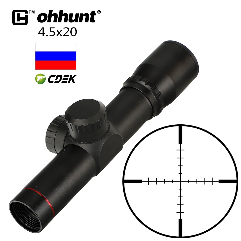  1 дюймовый компактный прицел для охотничьей винтовки 4 5x20 отправка из
