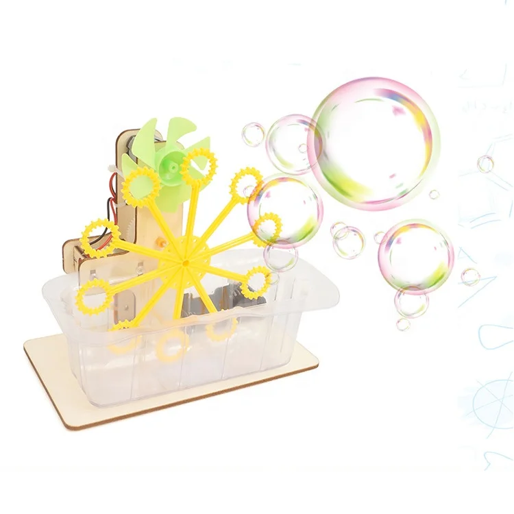 2019 DIY children small air bubble machine STEM science education toys