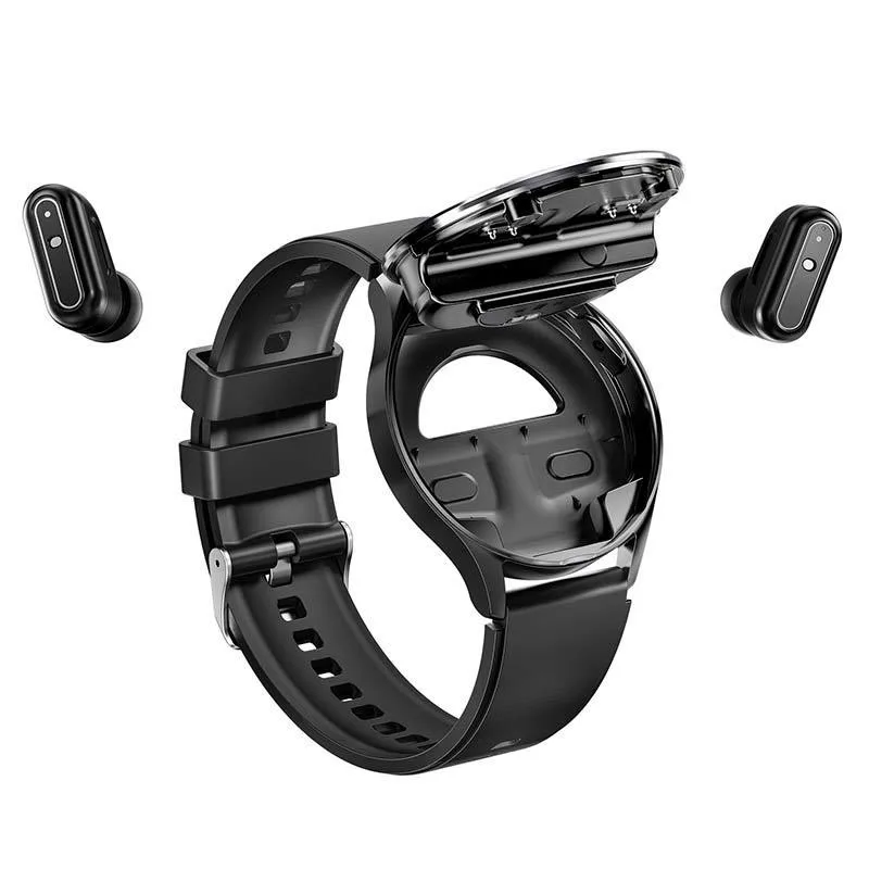 X10 Headset Smart Watch Men TWS 2 in 1 Wireless BluetoothCall Earphone Blood Pressure Heart Rate Testing Health Sport Smartwatch