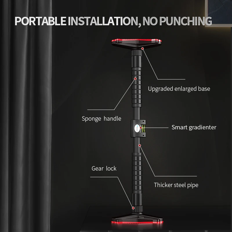  home fitness gym adjustable pull up bar MERACH indoor door horizontal chin