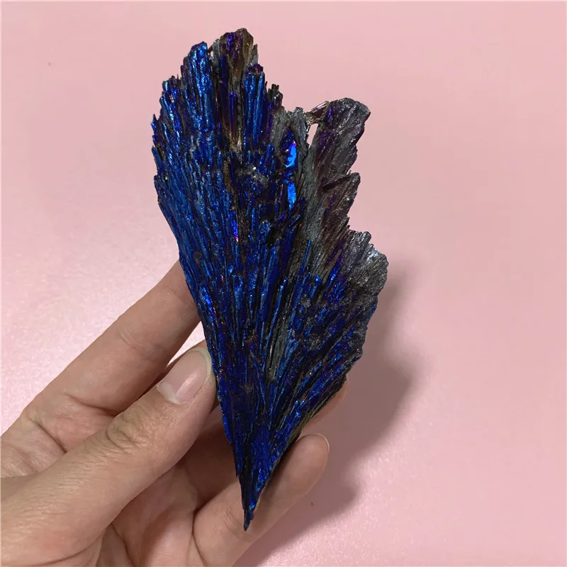 Irregular shape natural aura healing quartz clusater plated Black tourmaline
