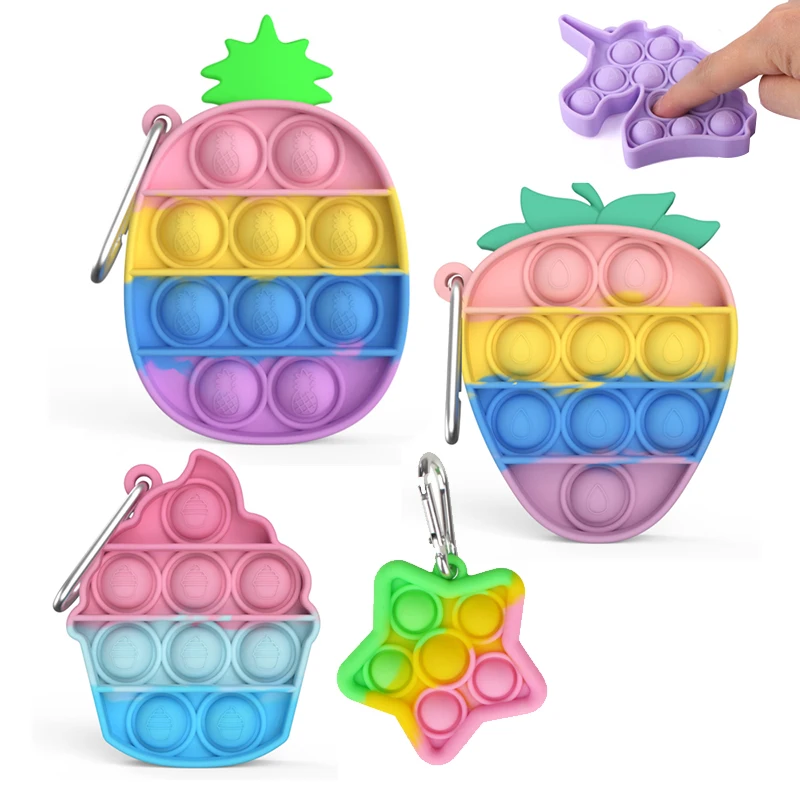 Best Sell Ice Cream  Cute decompression push bubble fidget sensory toy other toys & hobbies For Kids Adult