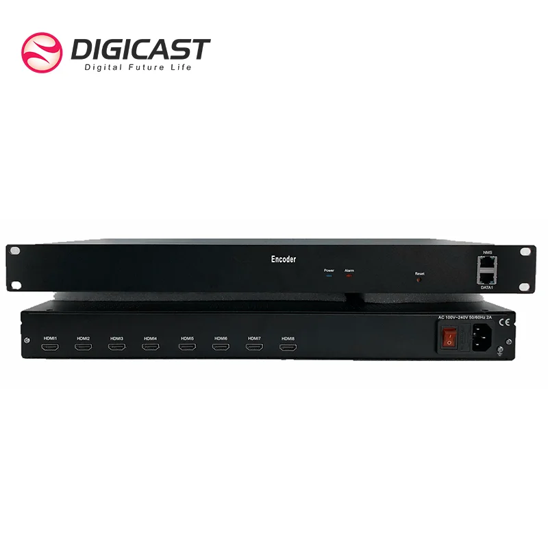 Digital TV H264 Encoder 4 8 Input Encoder HDM I to IP Live Streaming Video Encoder