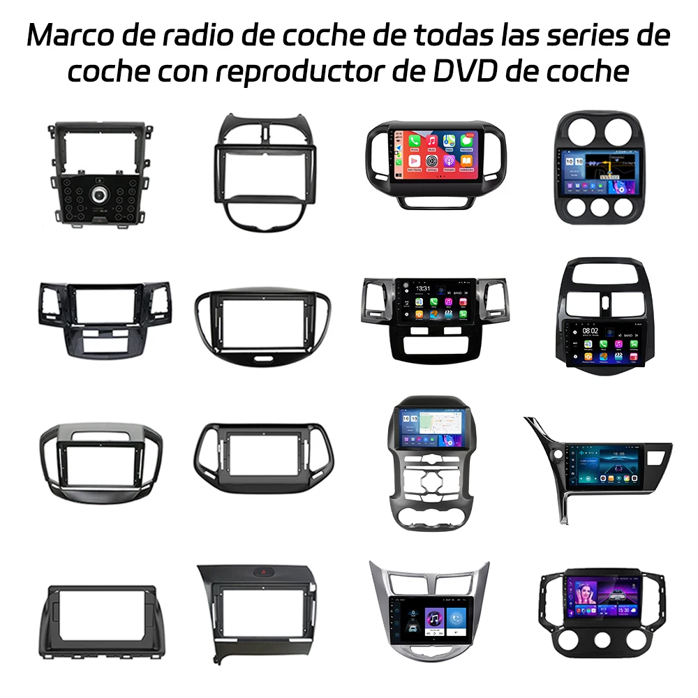 Universal radio car player frame  Android radio frame Industry Leader Factory navigation dvd player frame car panel