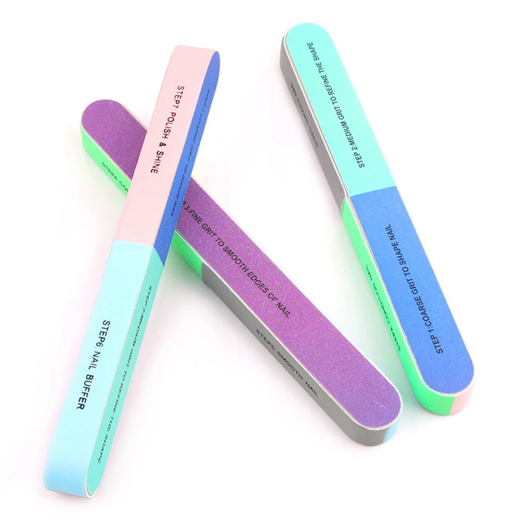 
hot selling new fashion sand polished nail polish file color wholesale pink professional nail file 