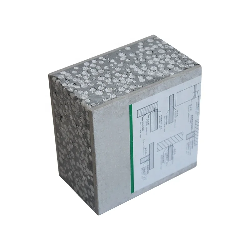 Fireproof Soundproof Insulated Lightweight Foam Concrete Roof Easy Installation Fast Build Wall Fiber Cement EPS Sandwich Panels