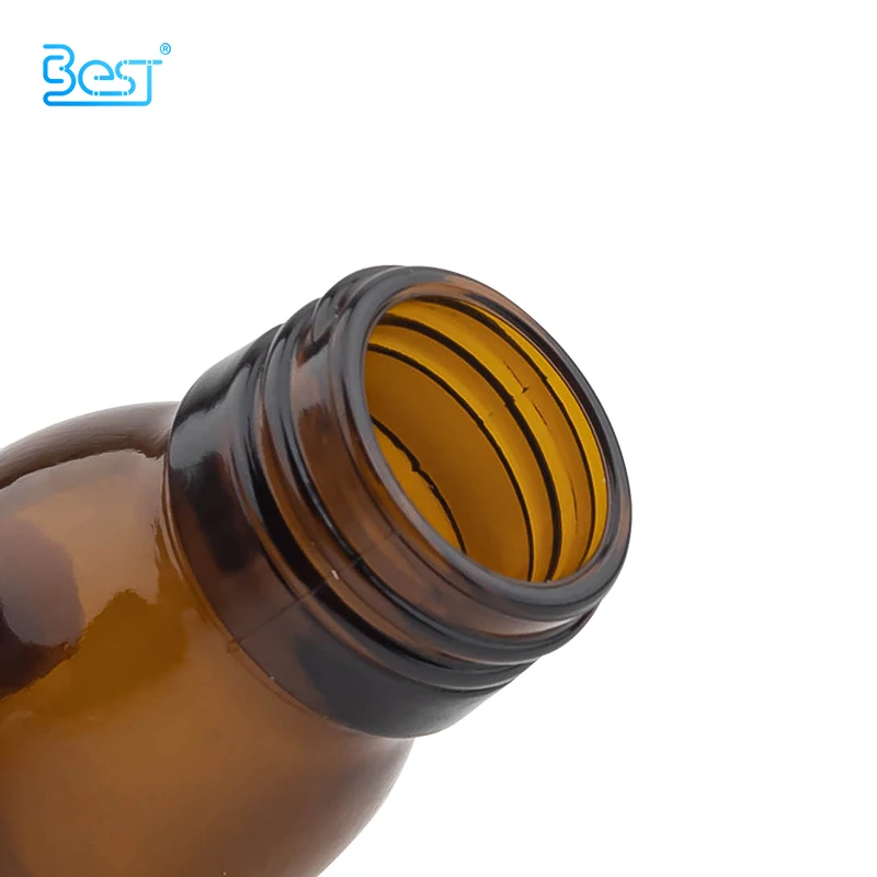 60 ml 30 ml 2 oz 1 oz vitamin amber oral liquid glass bottle with tamper proof cap and box packaging