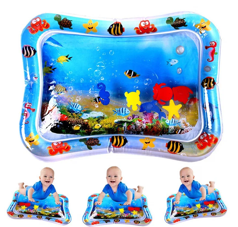 Amazon Hot Sale Newborn Great Tummy Time Inflatable Baby Water Play Mat
