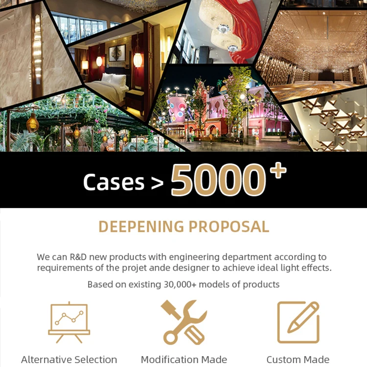 Customization Unique Luxury Crystal Decorative Villa Staircase Foyer Large Hotel Wedding Metal Big Chandelier For High Ceilings