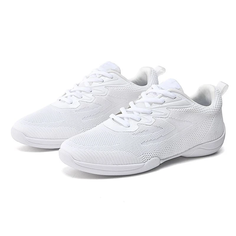 Wholesale white cheer dance shoes women girls cheerleading competition training shoes