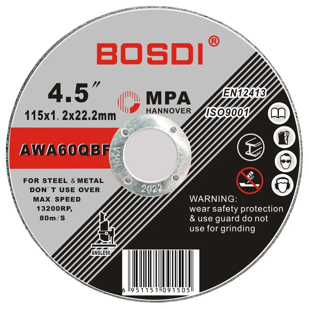 BOSDI High quality saw cutting wheel or depressed center  grinding and cutting disc