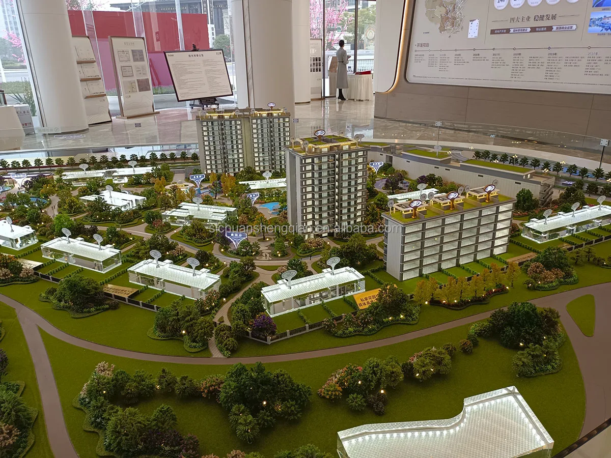 1:150  miniature architectural scale model building scale model for real estate model