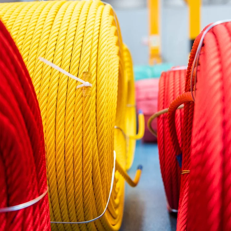 Customized size reinforced combination ropes in coils for playground