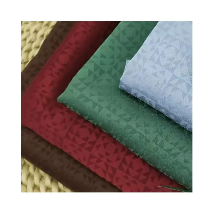 new Popular element triangle check satin jacquard textile Printed bottoming cloth fashion dress fabric