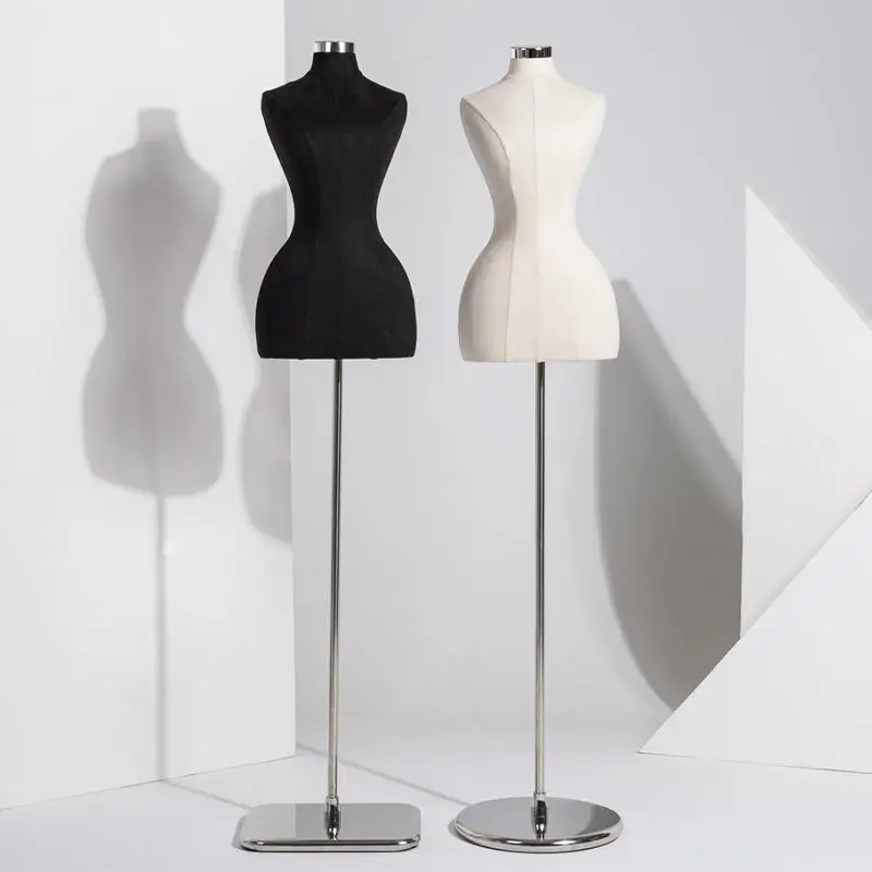 Mannequins Tailor With Torso And Base 1/2 Torso Mannequin Female Tailor White Lady Mannequins Tailor With Torso And Base