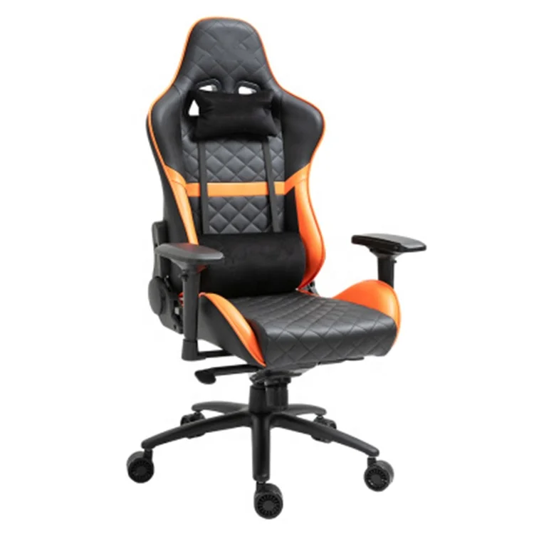 Luxury Modern Spain Sillones De Oficina Popular 4d Armrest Orange Gaming Chair with Frog Mechanism for Gaming Office Pc Computer