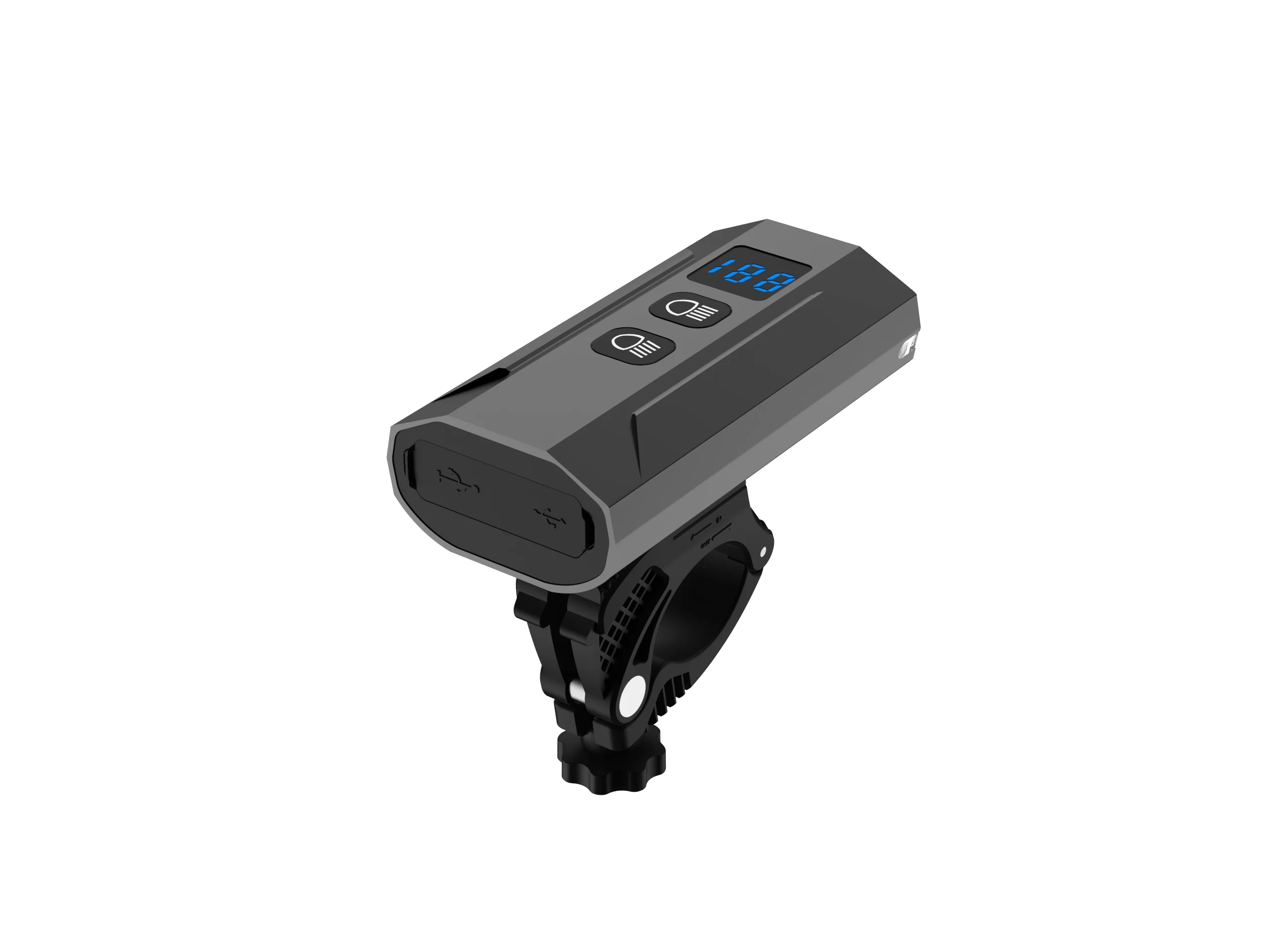 Фара для горного велосипеда передняя сигнальная лампа USB-C перезаряжаемая батарея из алюминиевого сплава