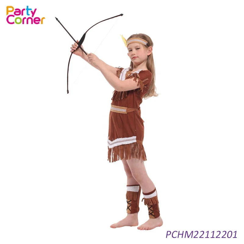 Kids Indian Costume Native American Indian Girl Costume Girls Halloween Indian Dress