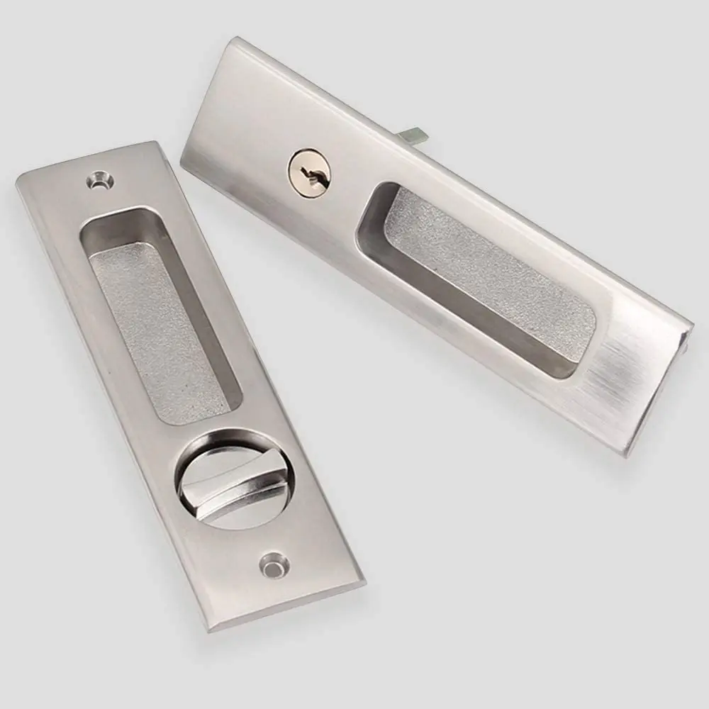Top-Quality Sliding Door Pocket Lock With Key Coin Hole