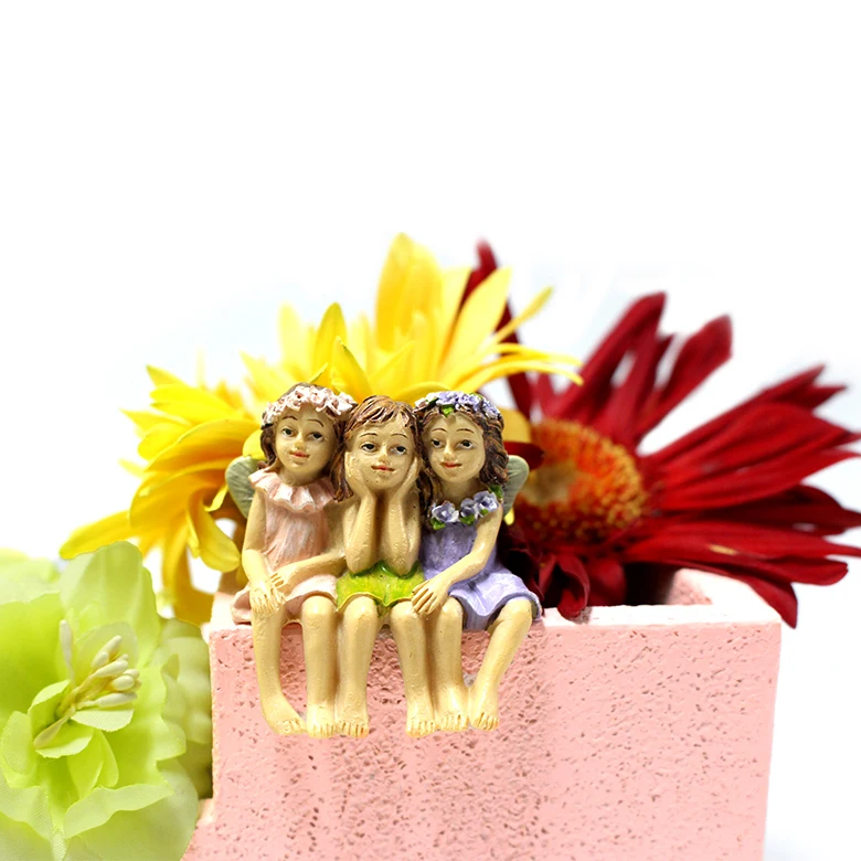 In stock Pink Girl removable Fairy Flower Pot and multi-functional pen pencil holder for desk decor Garden Accessories