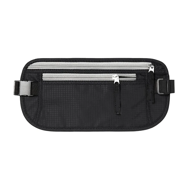 Crossbody Waist Bag Sport Travel Money Belt Slim Passport Holder Fanny Pack Protect Cash Credit Cards Travel Documents Running